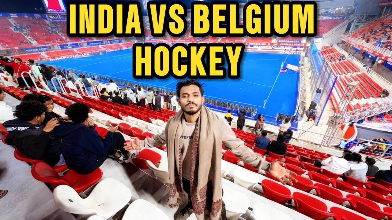 INDIA vs BELGIUM Match in Birsa Munda hockey Stadium Rourkela 🏑