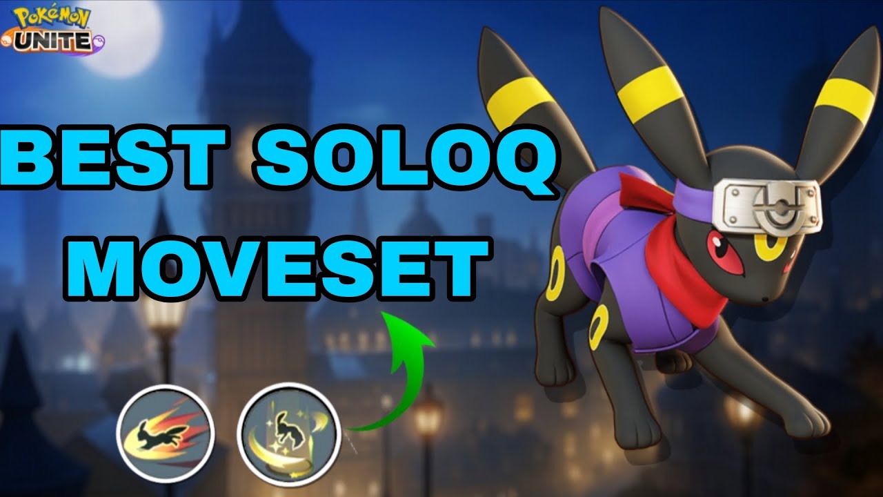 This build makes umbreon a good defender for soloq rank||POKEMON UNITE GAMEPLAY||@pokemonunite 
