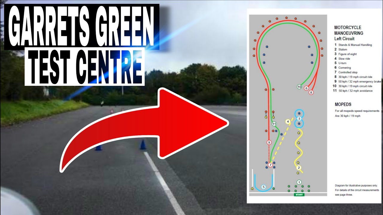 TEST CENTRE GARRETS GREEN | MOD 1 ASSESSMENT AREA | BIKE TEST CENTRE BIRMINGHAM #bikelife #pov
