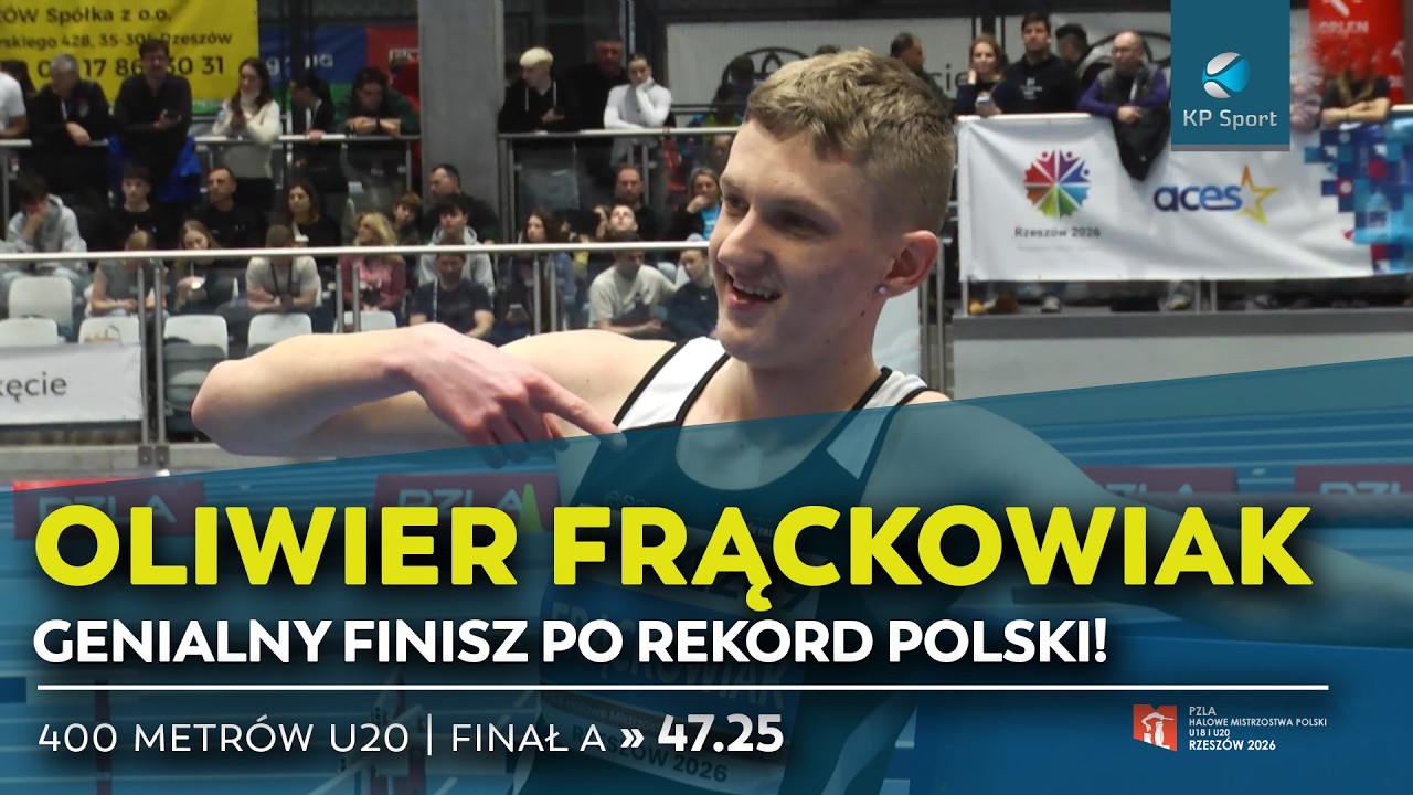 Rekord Polski pobity po blisko dekadzie! OLIWIER FRĄCKOWIAK - złoty medal HMP U18 & U20 Rzesz&oacute;w 2026