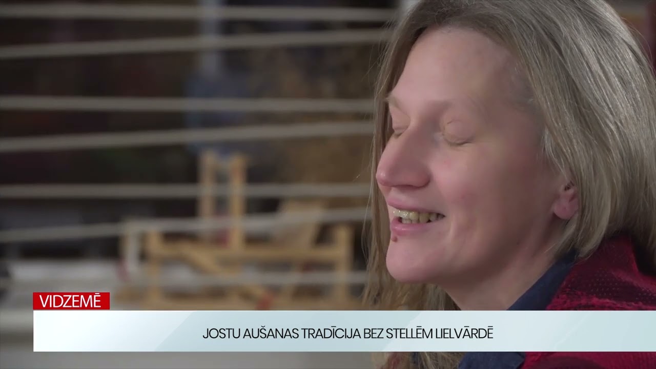 Vidzemē: Lielvārdē jostu aušana bez stellēm