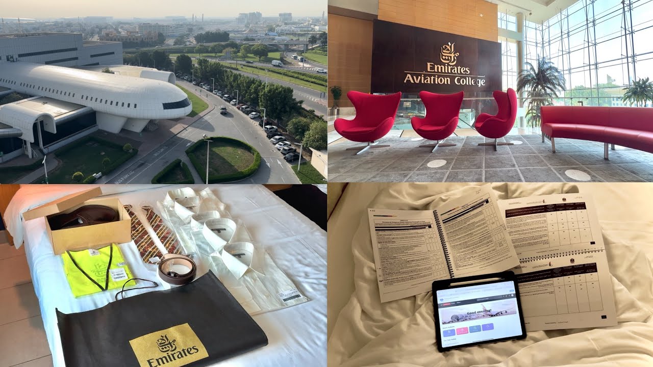 يومي بكلية طيران الامارات ✈️| Day in Emirates training college