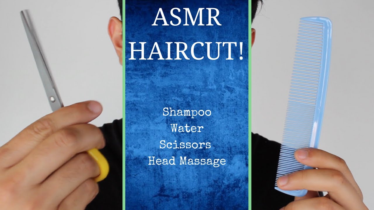 ASMR Haircut (Hair Brushing, Shampooing, Water Bottles, and more)