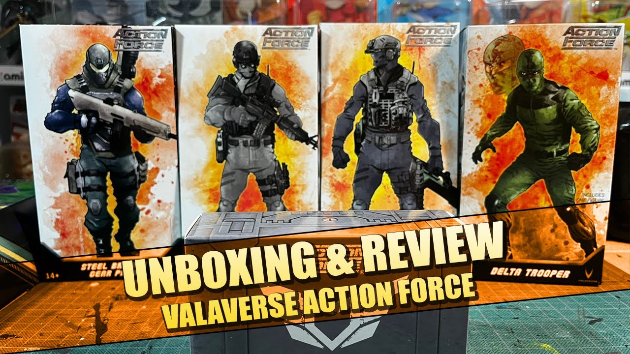 UNBOXING & REVIEW  ►► Valaverse Action Force || Delta Trooper|| Kits de accesorios || Steel Brigade