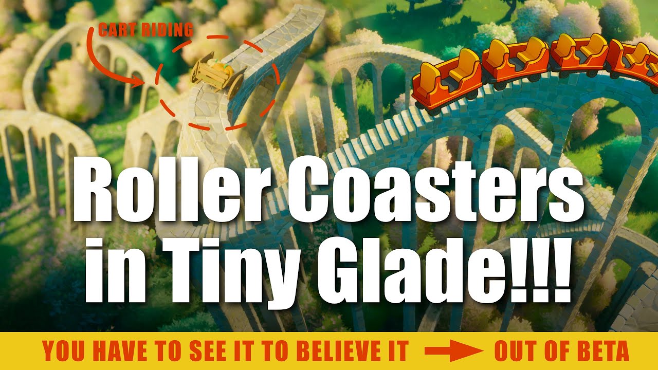 Build a Roller Coaster in Tiny Glade (AND RIDE IT!)