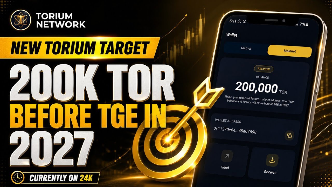 Новая цель майнинга Torium Network | 200 000 TOR ДО TGE в 2027 году | Torium Network