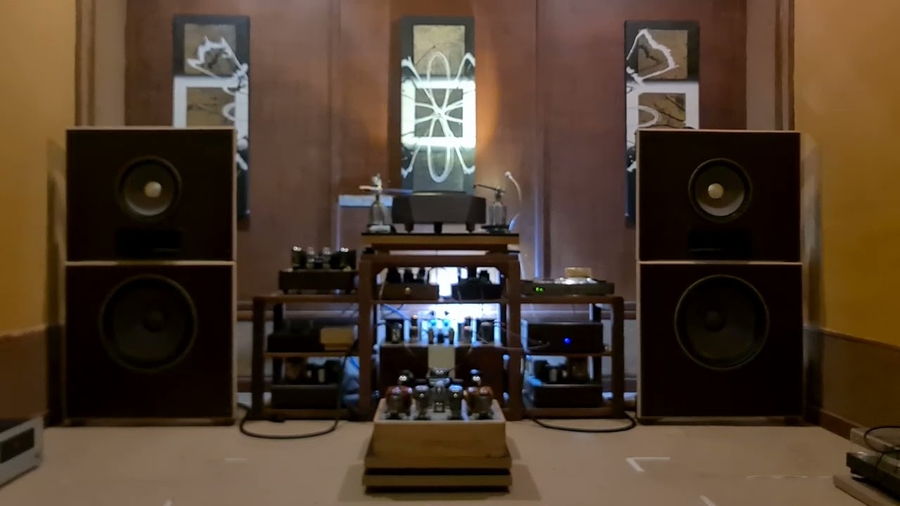 Big and Big  - Speaker Open Baffle DIY with 211 SET tube Amp.