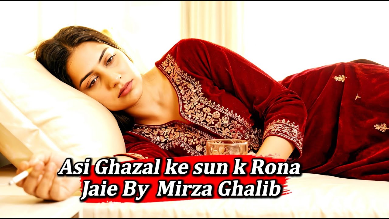 Daim PaDa Hua Tere Dar Par Nahin Hun Main || KHak Aisi zinda....| A Wonderful Ghazal By Mirza Ghalib