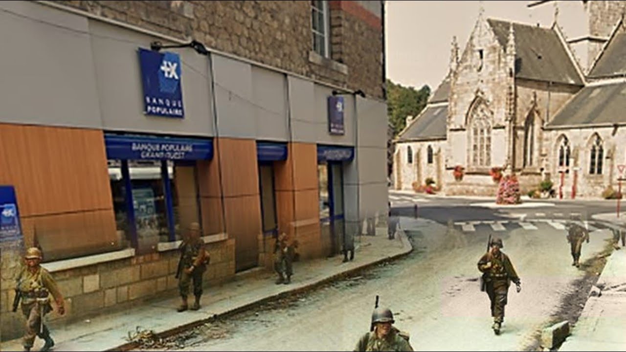 VILLEDIEU LES PO&Ecirc;LES   THEN & NOW   WW2