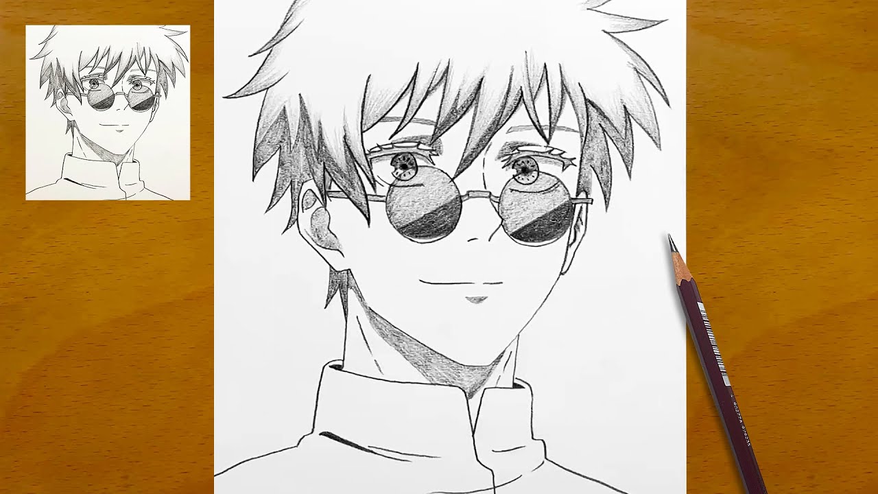 Gojo Satoru Pencil Drawing || Jujutsu Kaisen Fan Art || Anime Sketch Ideas