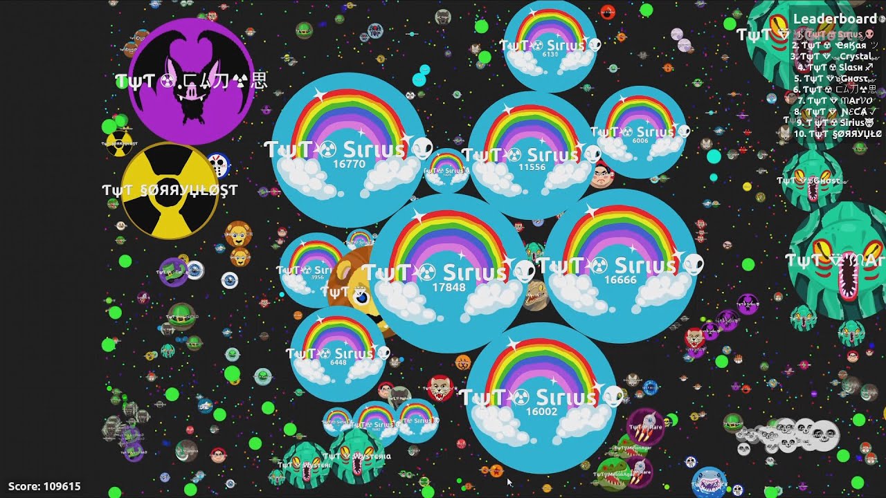 Agario High Score 197,051 - TYT Agar.io World Record Gameplay