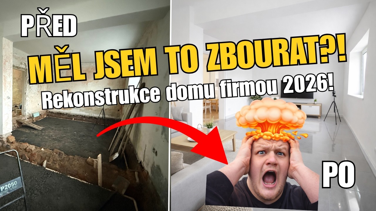 Rekonstrukce domu 2026: Měl jsem to raději ZBOURAT?!  | 1. díl