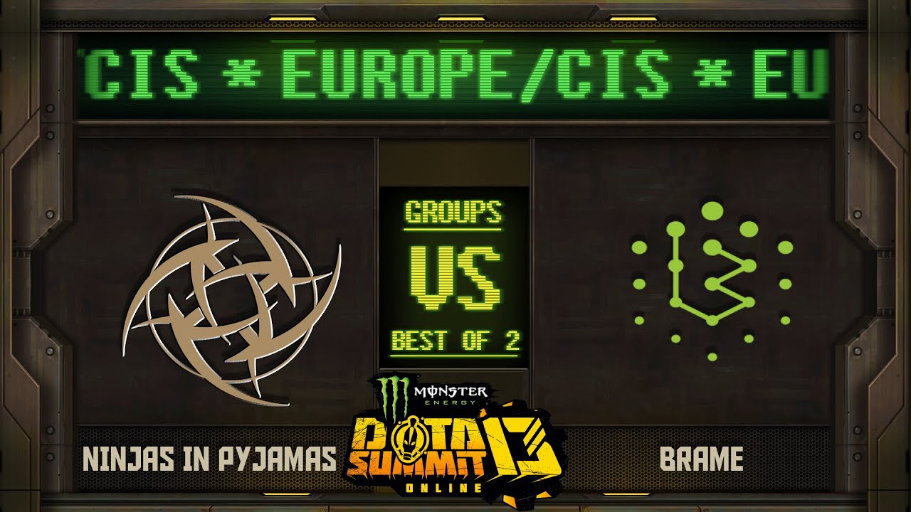 Ninjas in Pyjamas vs Brame Game 1 - Monster Energy Dota Summit 13 EU/CIS: Groups - T-Panda,TeaGuvnor