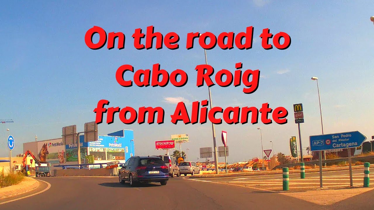 On the road to Cabo Roig from Alicante
