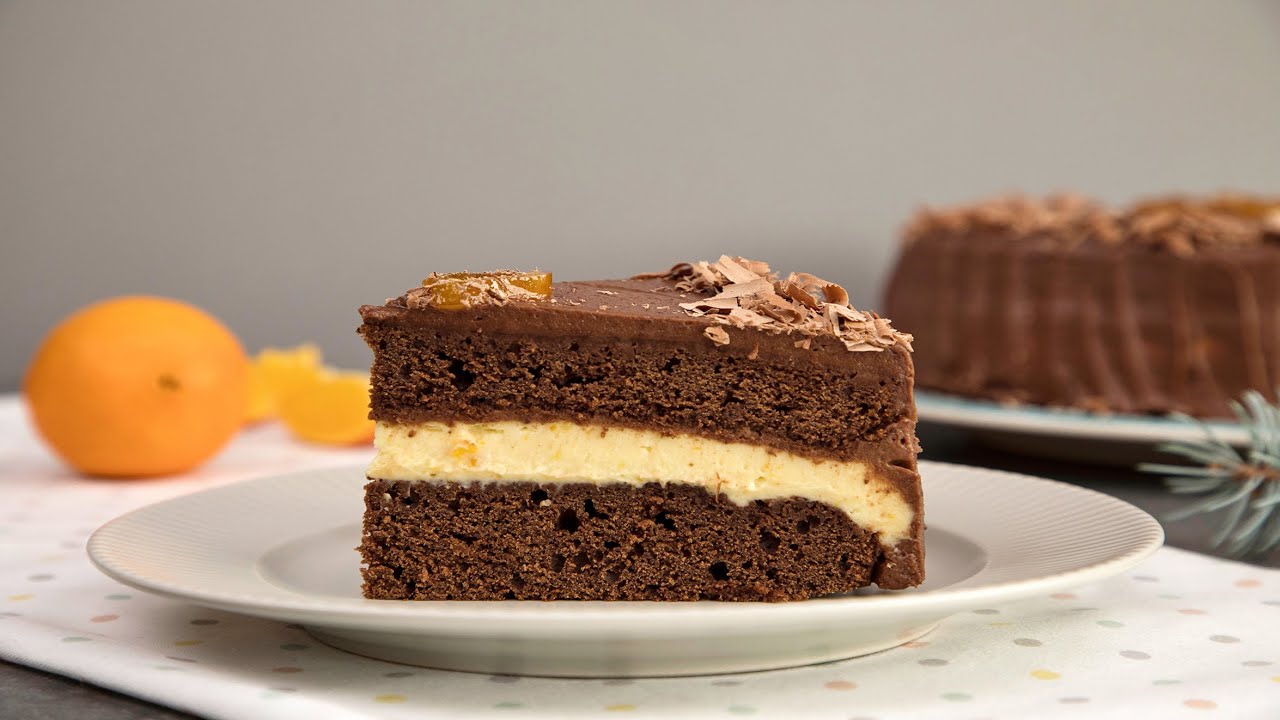 Шоколадный торт с апельсинами 🎂 🍊