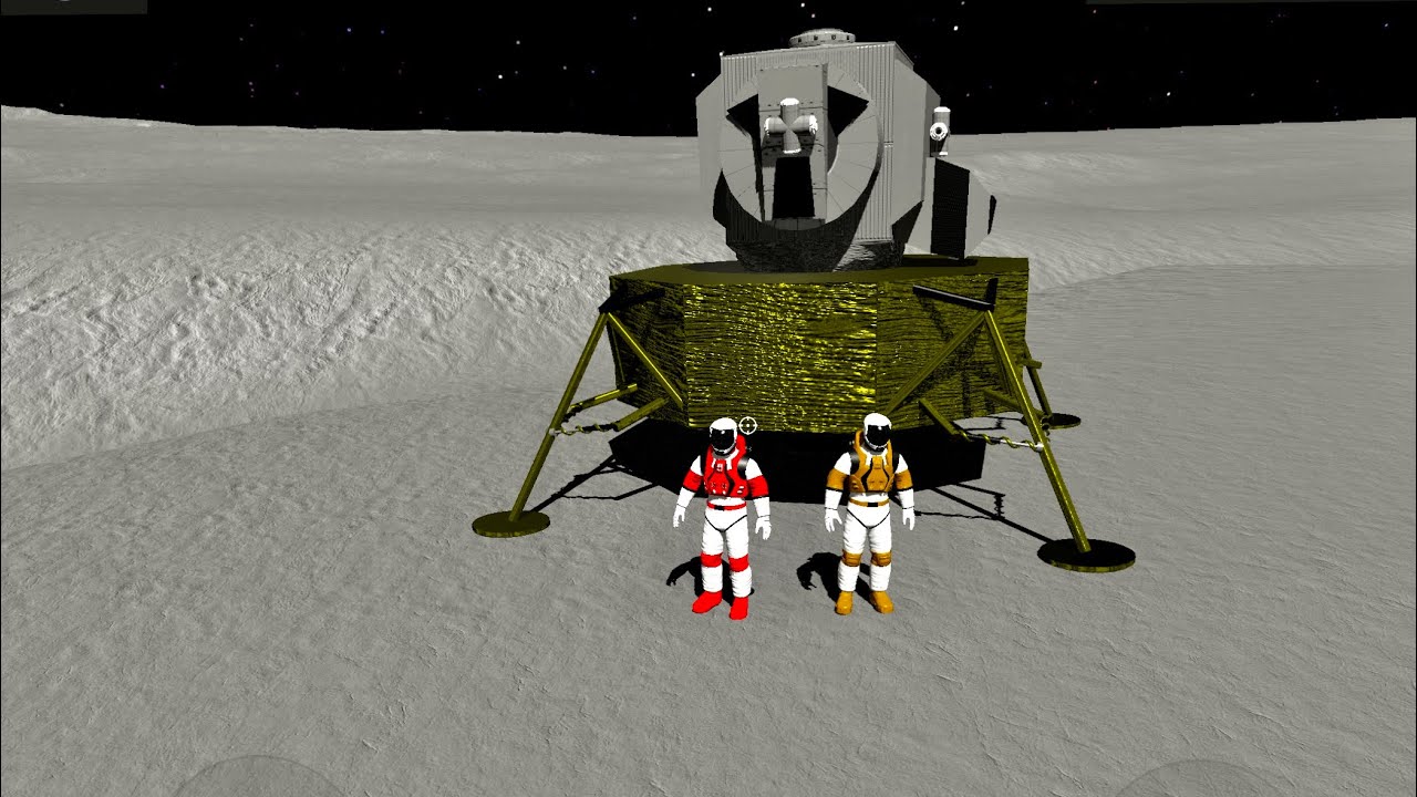 GOING TO THE MOON AND BACK (Simple Rockets 2: made by the creators of SimplePlanes)