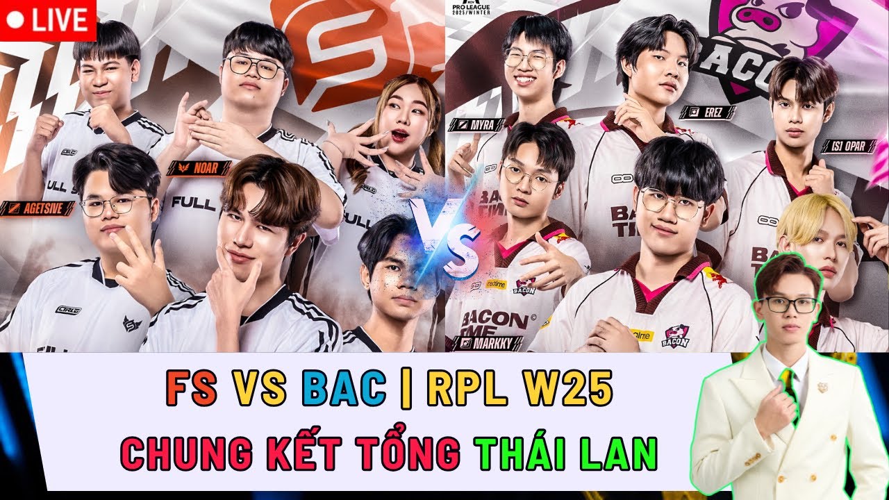 TRỰC TIẾP: FULL SENSE vs BACON TIME - CHUNG KẾT TỔNG RPL W25 | LUỒNG CẢM X&Uacute;C NAMSENSEI