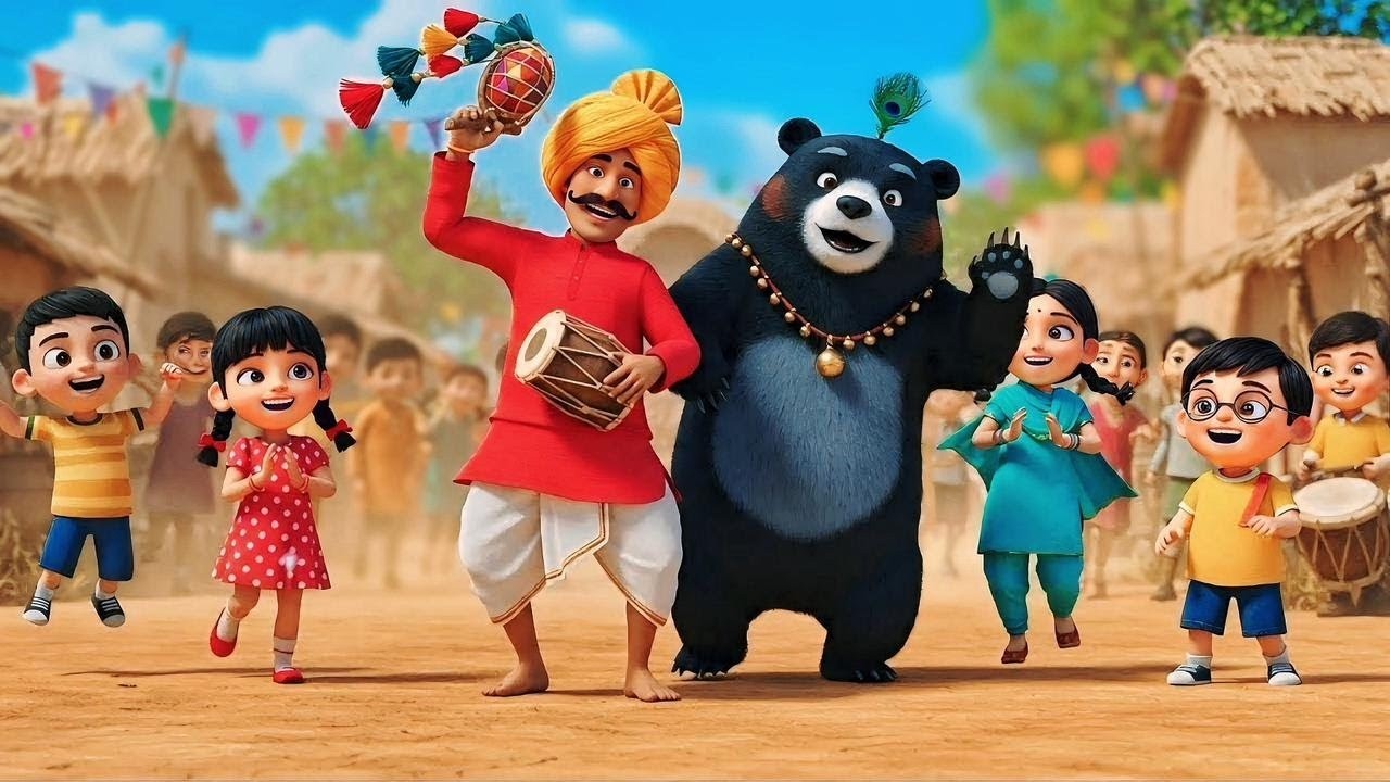 Kaalu Madari Aaya | कालू मदारी आया | Dancing Monkey Rhyme for Kids | Nonu Toons,nursery rhymes