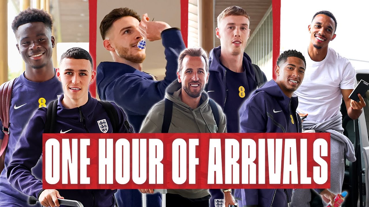ONE HOUR of England Players Getting Out Of Cars, Fist Bumping & Saying 'Alright?' 👊 | Arrivals 2024