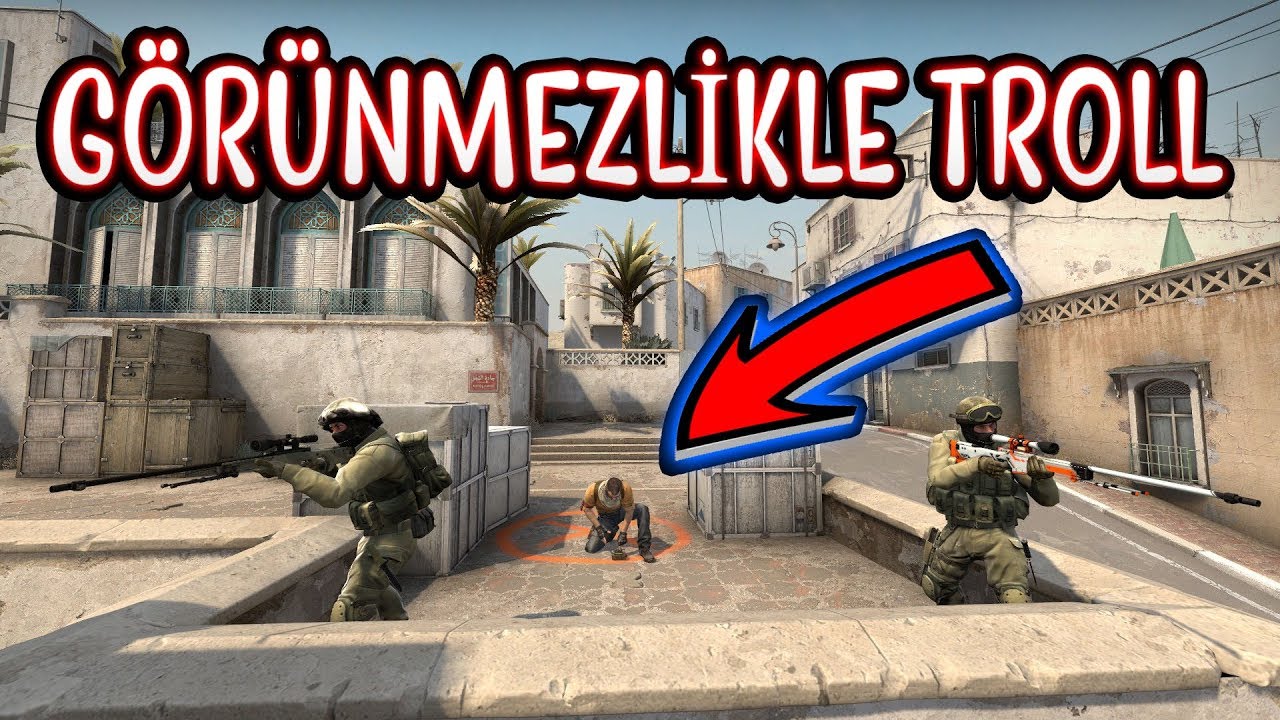 G&Ouml;R&Uuml;NMEZLİK HİLESİYLE EKİBİ TROLLEDİM EFSANE OLDU!! (CS:GO)
