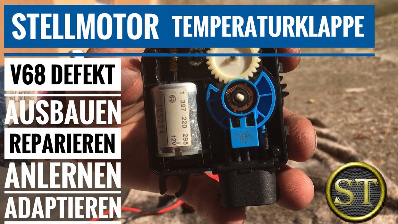 Lüftung / Klima nur heiße Luft - V68 - ausbauen reparieren adaptieren | Seat Ibiza 6L | VW Polo 9N