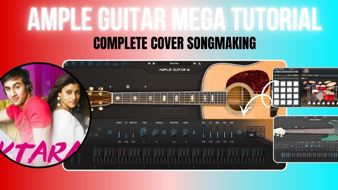 How I Created this Acoustic Bollywood Cover | Ample Guitar complete tutorial | RIFFER