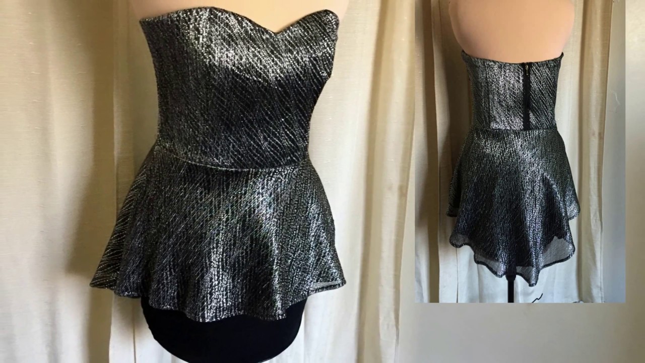 BLUSA STRAPLESS de fiesta  tutorial