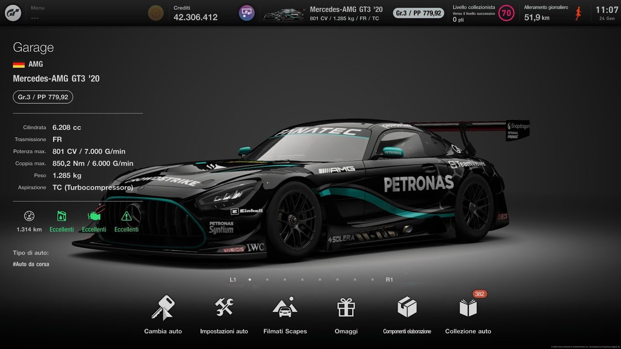 GT7 ABU DHABI 800 - MERCEDES AMG GT3 '20