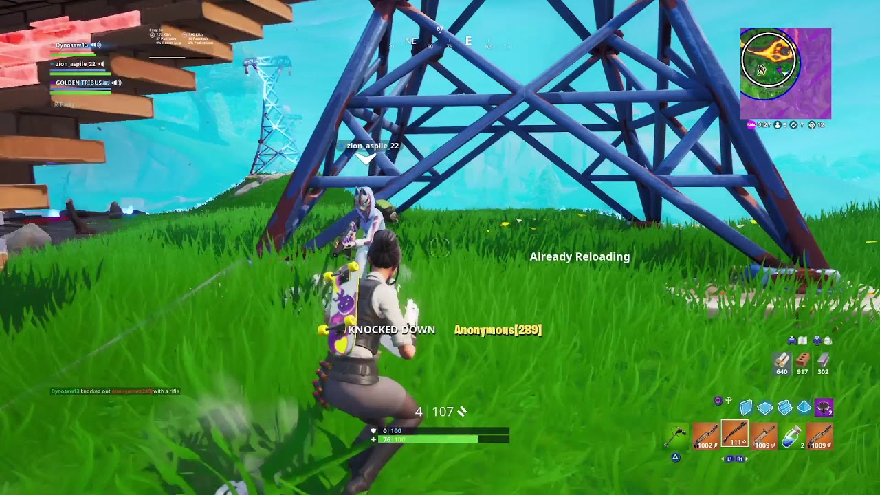 [Fortnite] Kill the last guy with fall damage!