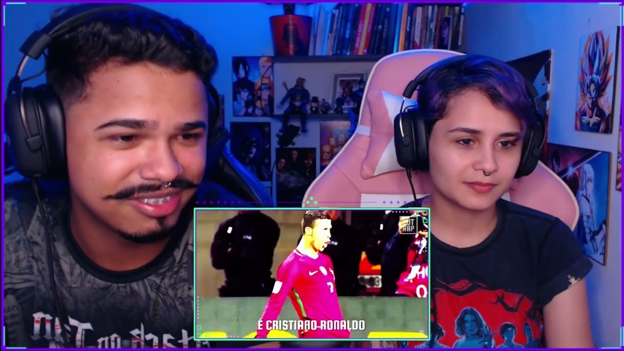 REACT Rap do Cristiano Ronaldo | A MÁQUINA DO FUTEBOL | react com a namorada