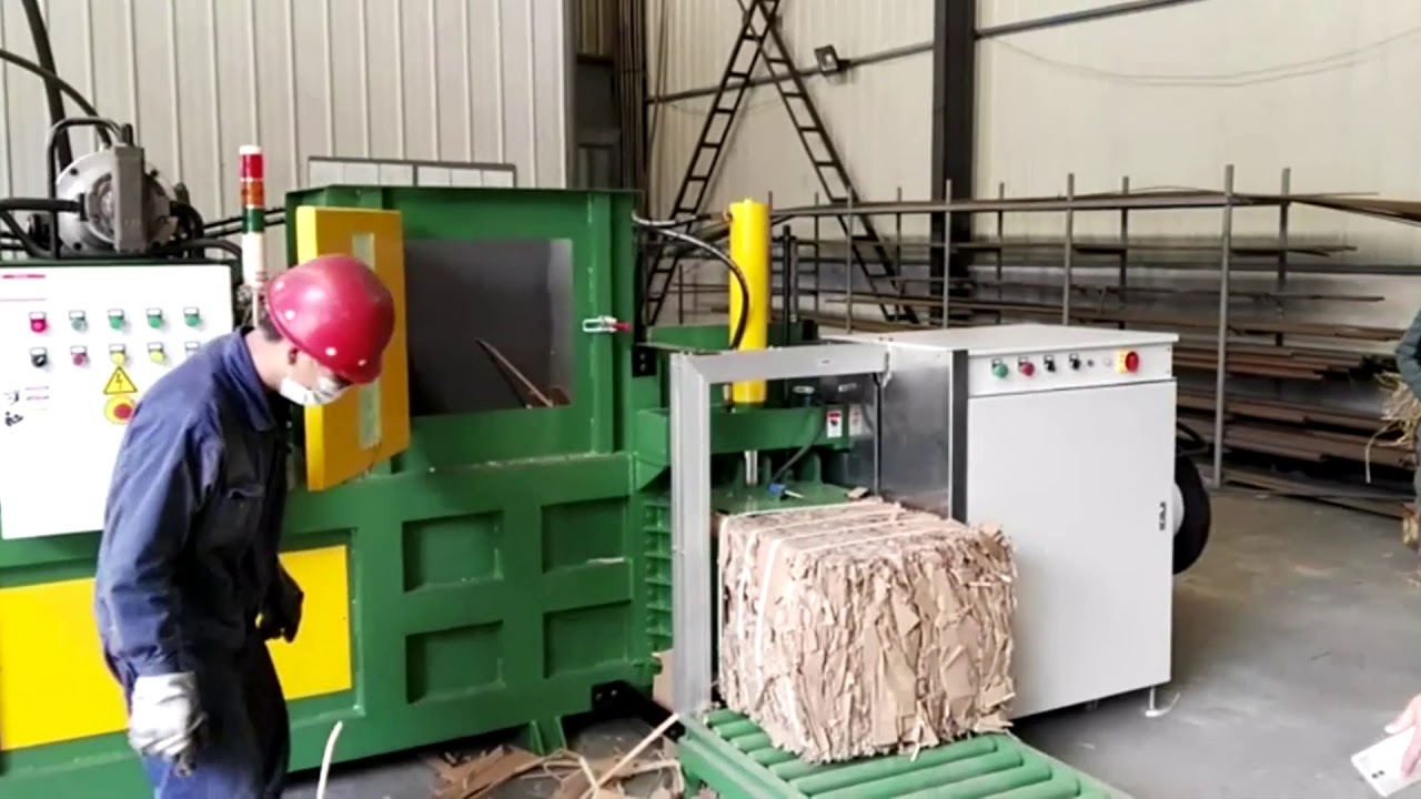 ABP Occ Paper Scrap Press Waste Carton Box Bale Machine