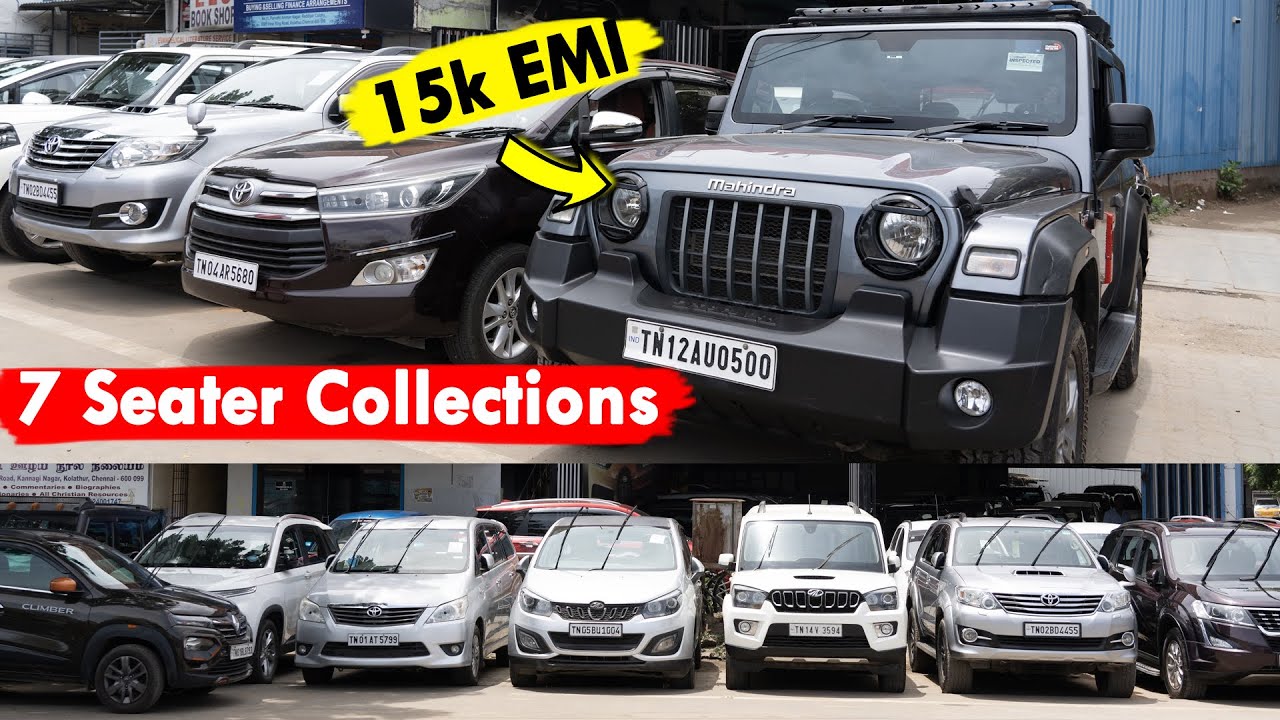 7 Seater Collections | Innova Crysta | Fortuner | Marazzo | Thar |MG Hector | Monthly EMI 13k Starts