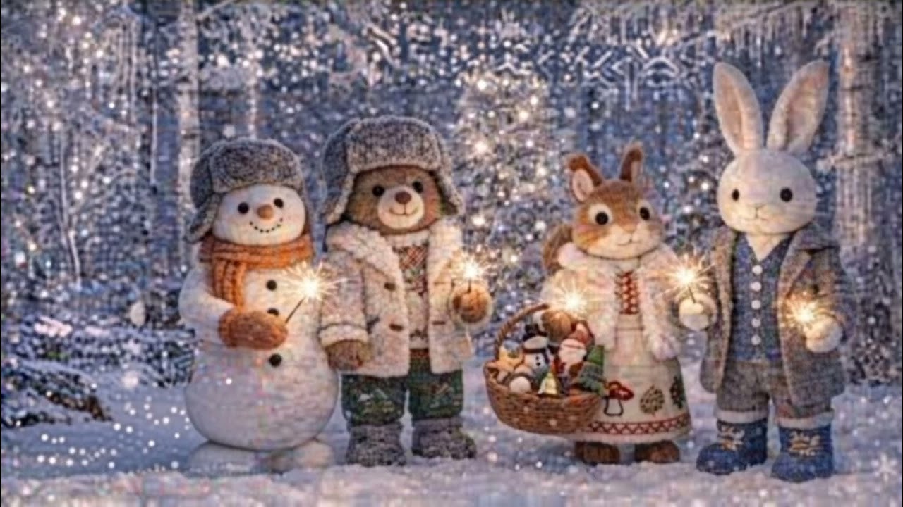 Learn Russian A1 ❄️ Mishka and the New Year — Winter Story and Song 🐻🎄