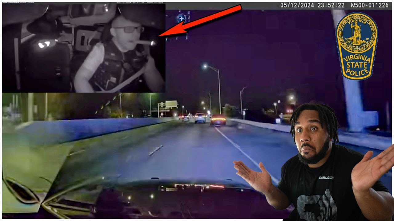 Charger Scatpack 392 Flees Virginia State Trooper that was ENJOYING his CIGAR!
