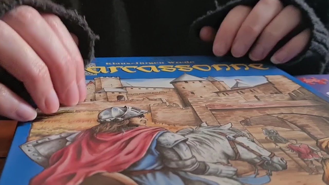 asmr unboxing Carcassonne