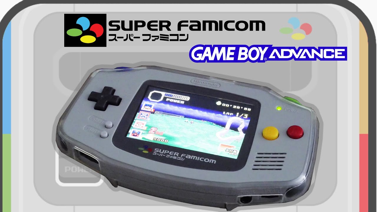 Super Famicom Gameboy Advance with IPS Screen Mod