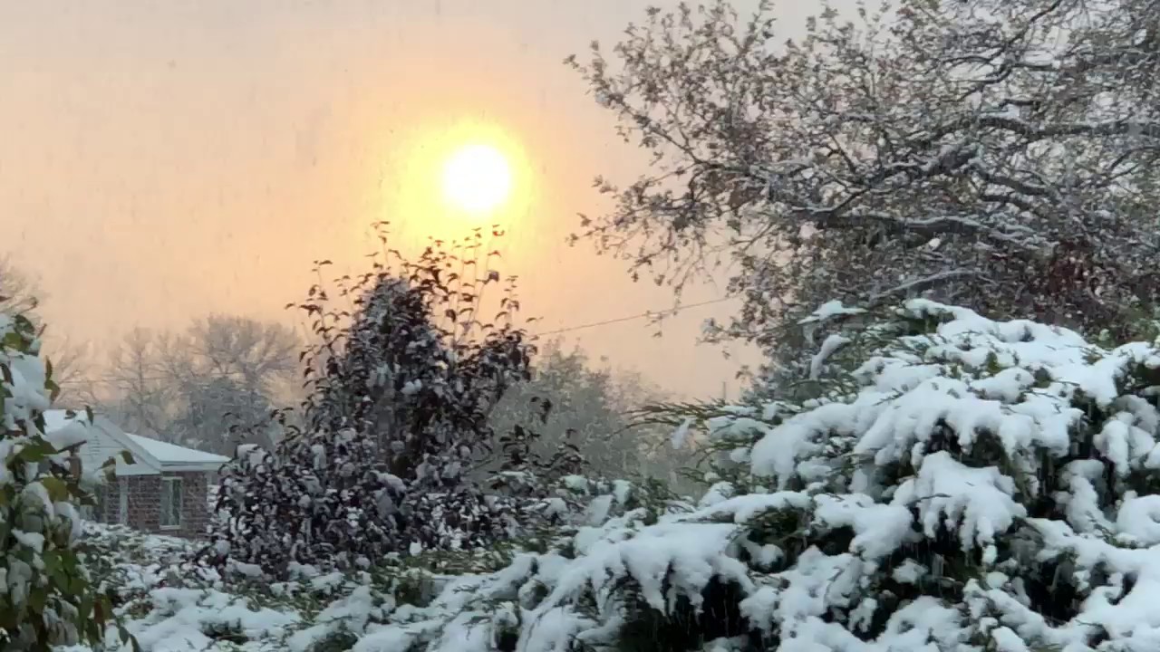 Snow Flurry At Sunset! MUST WATCH! - Soaring2Reality
