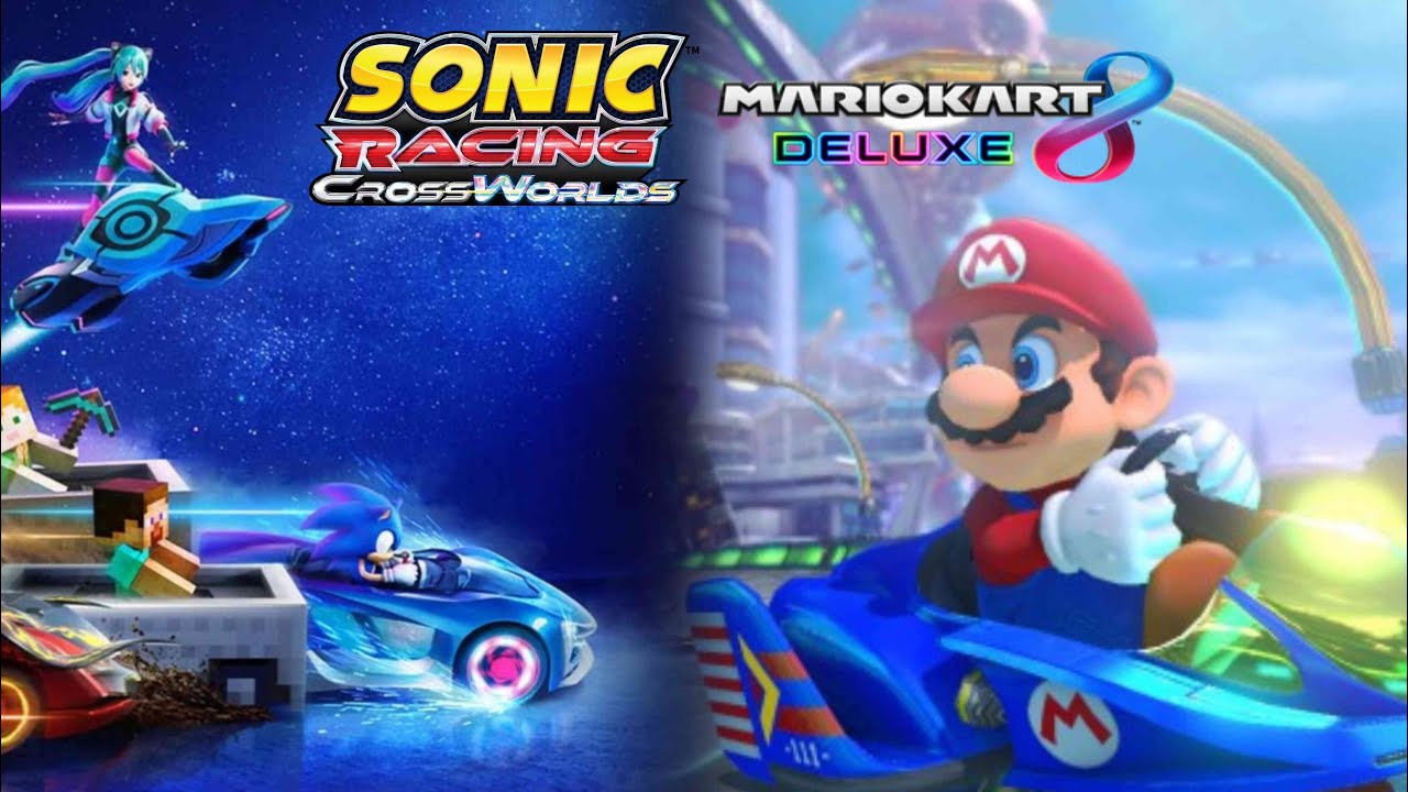 Sonic Racing CrossWorlds and Mario Kart 8 Deluxe Double Stream! Anyone Welcomed.
