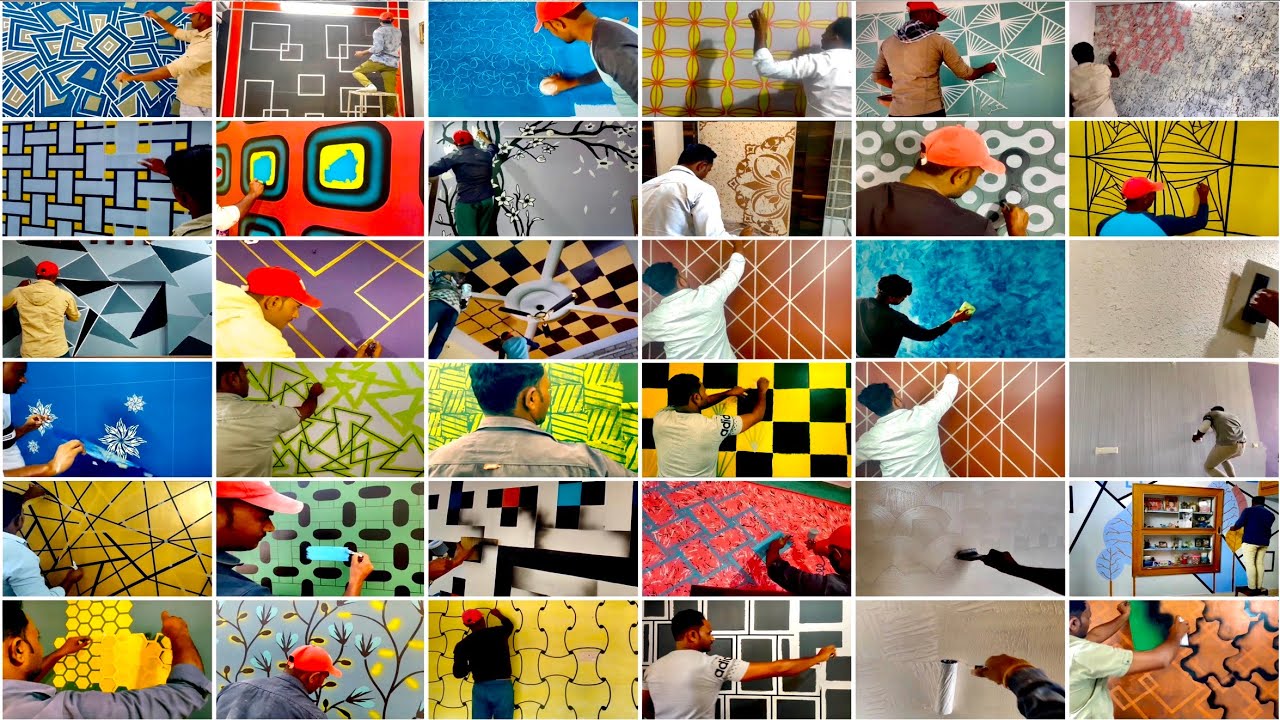 39 wall painting design idea only 24 minutes