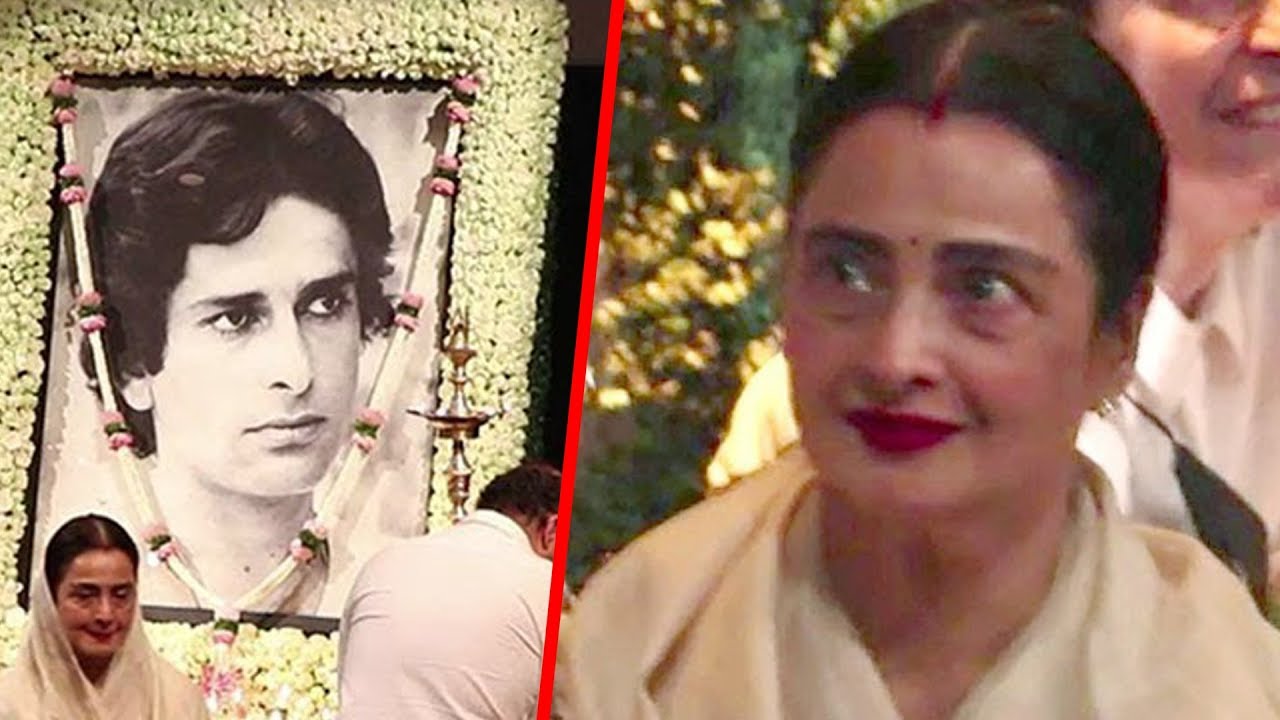 Rekha CRYING Badly At Shashi Kapoor's Prayer Meet
