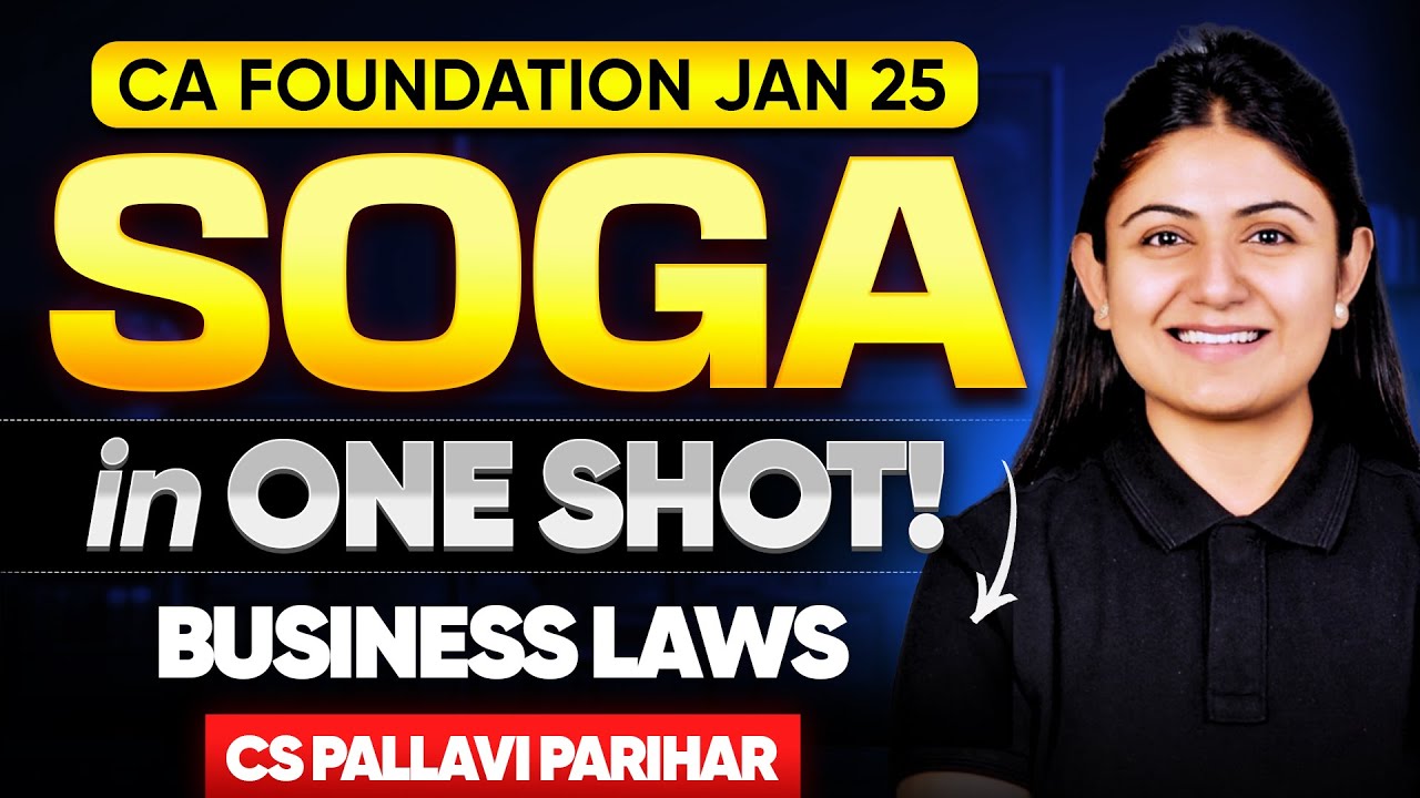 Sale of Goods Act 1930 | CA Foundation Jan 2026 | Business Law | CS Pallavi Parihar