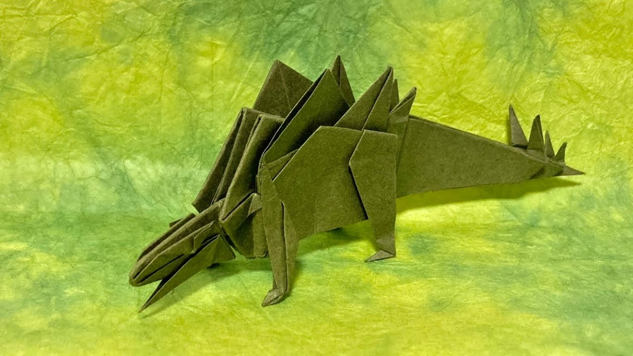 【Origami】Stegosaurus How to fold 【折り紙】ステゴサウルスの折り方