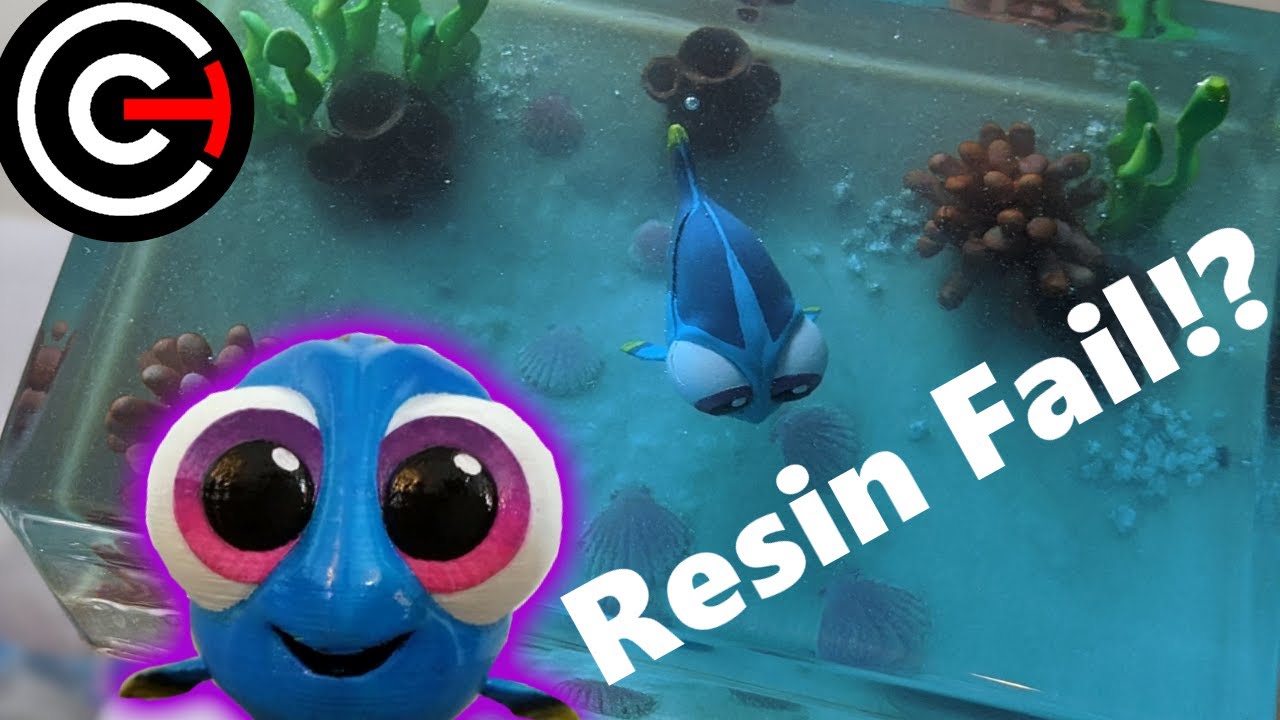 Baby Dory Diorama in Resin...FAIL?! -Resin Art