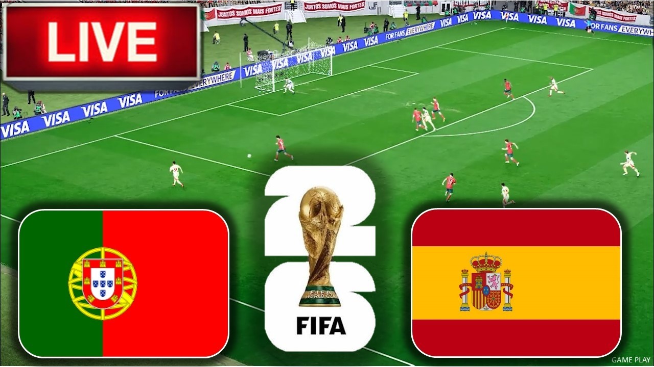 🔴Portugal vs Spain Live, FIFA World Cup 2026 Live | Football Match Live | Simulation Video Game