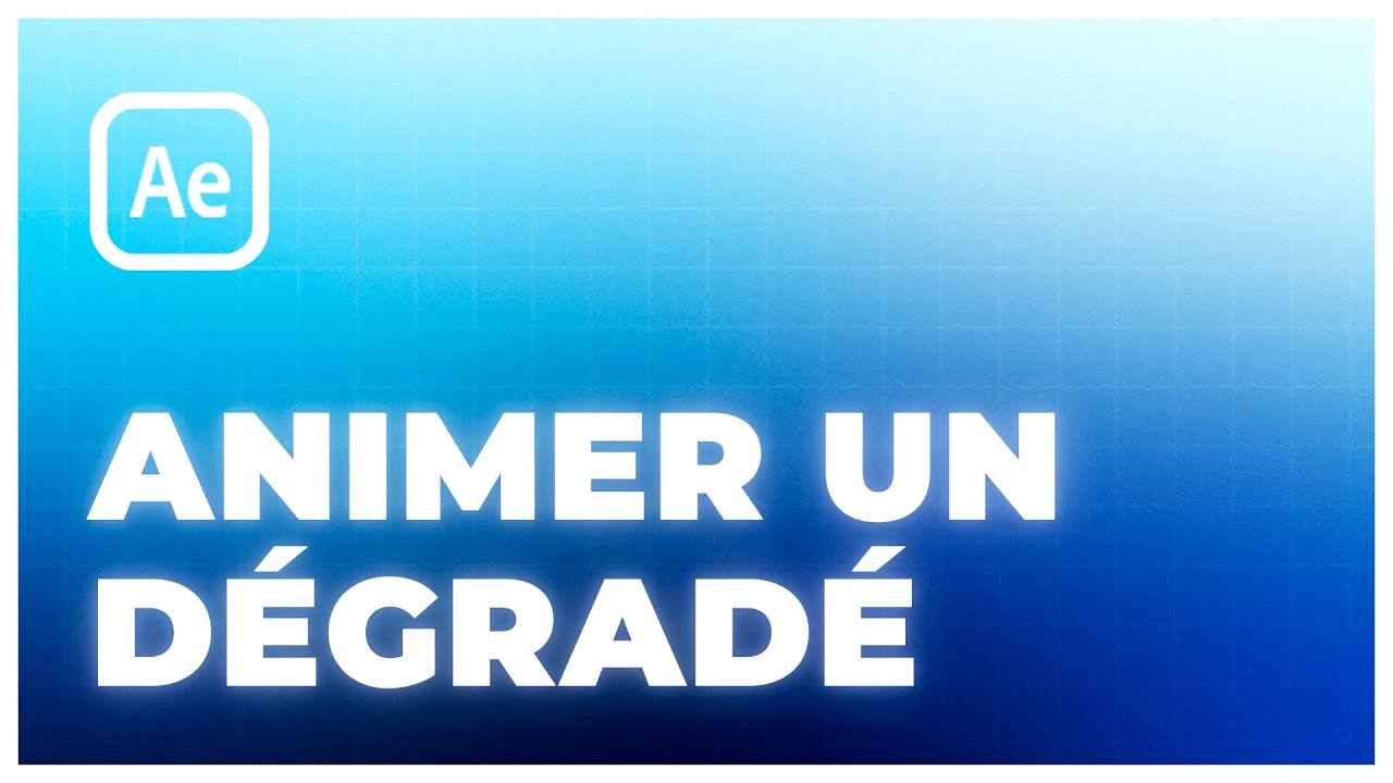 Comment ANIMER un ARRIÈRE-PLAN en DEGRADÉ sur After Effects - Tutoriel