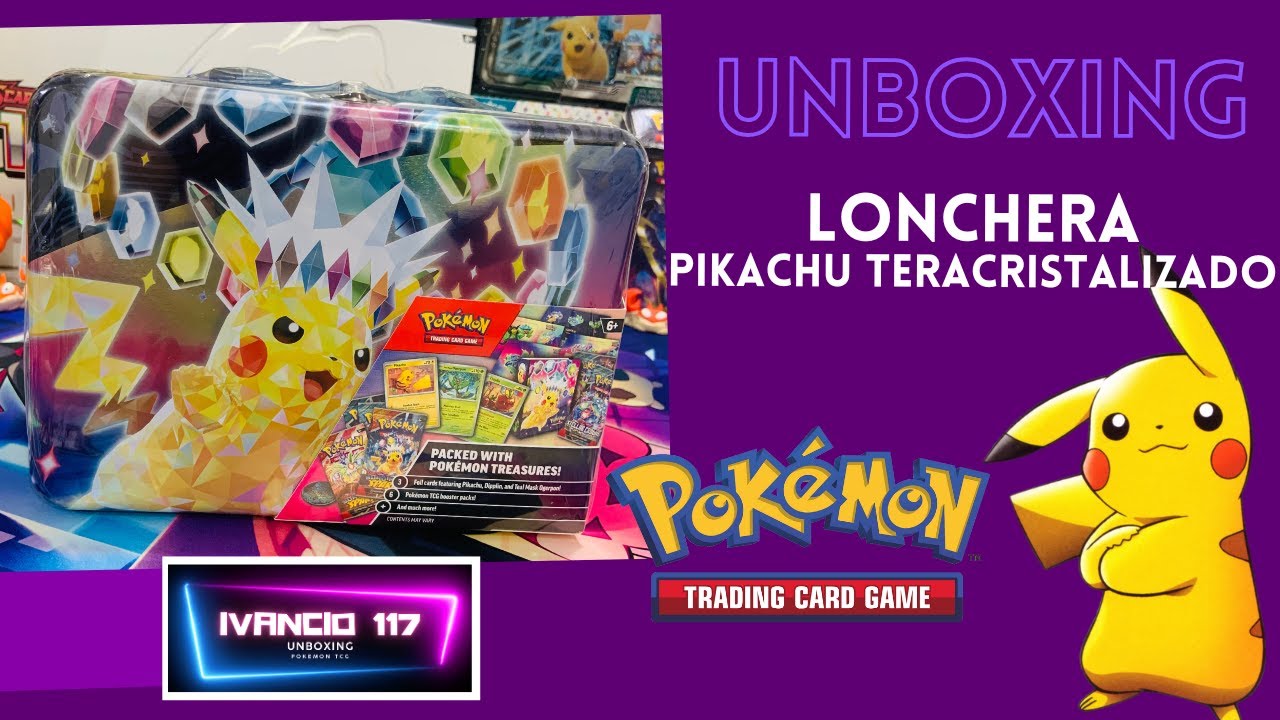 Apertura lonchera Pikachu Teracristalizado - ¿qué contiene? #pokemon #unboxing #pokemoncards