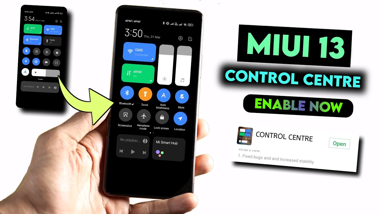 Official MIUI 13 Control Centre Enable Now | How To Enable MIUI 13 Control Centre