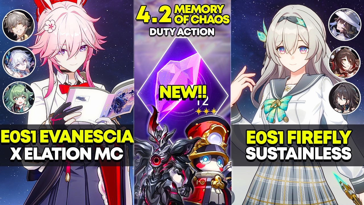 E0S1 Evanescia x Elation MC i E0S1 Firefly Sustainless | Pamięć Chaosu 12 | Honkai Star Rail 4.2