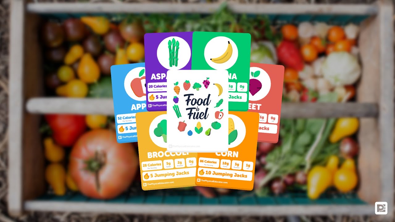 Food Is Fuel Nutrition Cards | Physical Education Resources