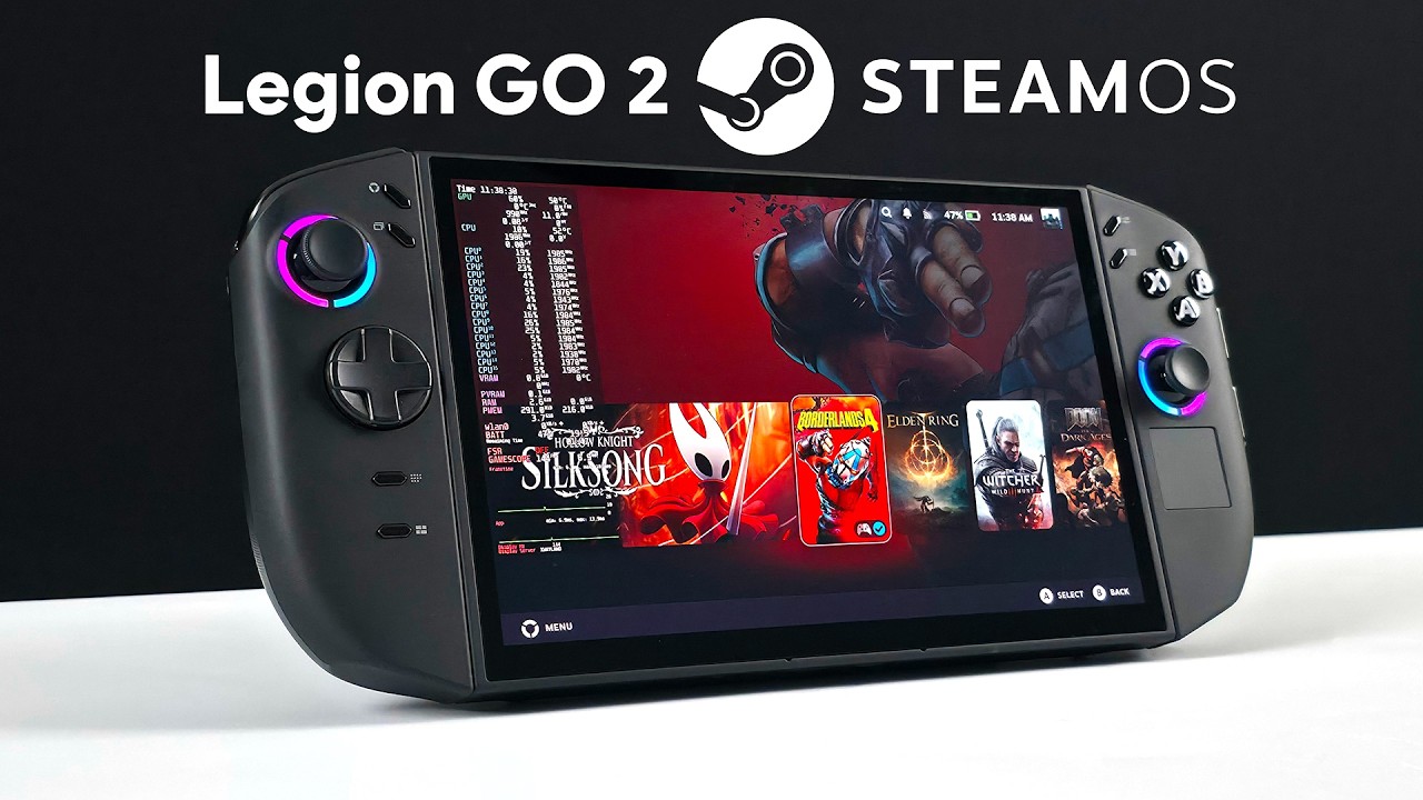 Legion Go 2 отлично работает на SteamOS 3.8!